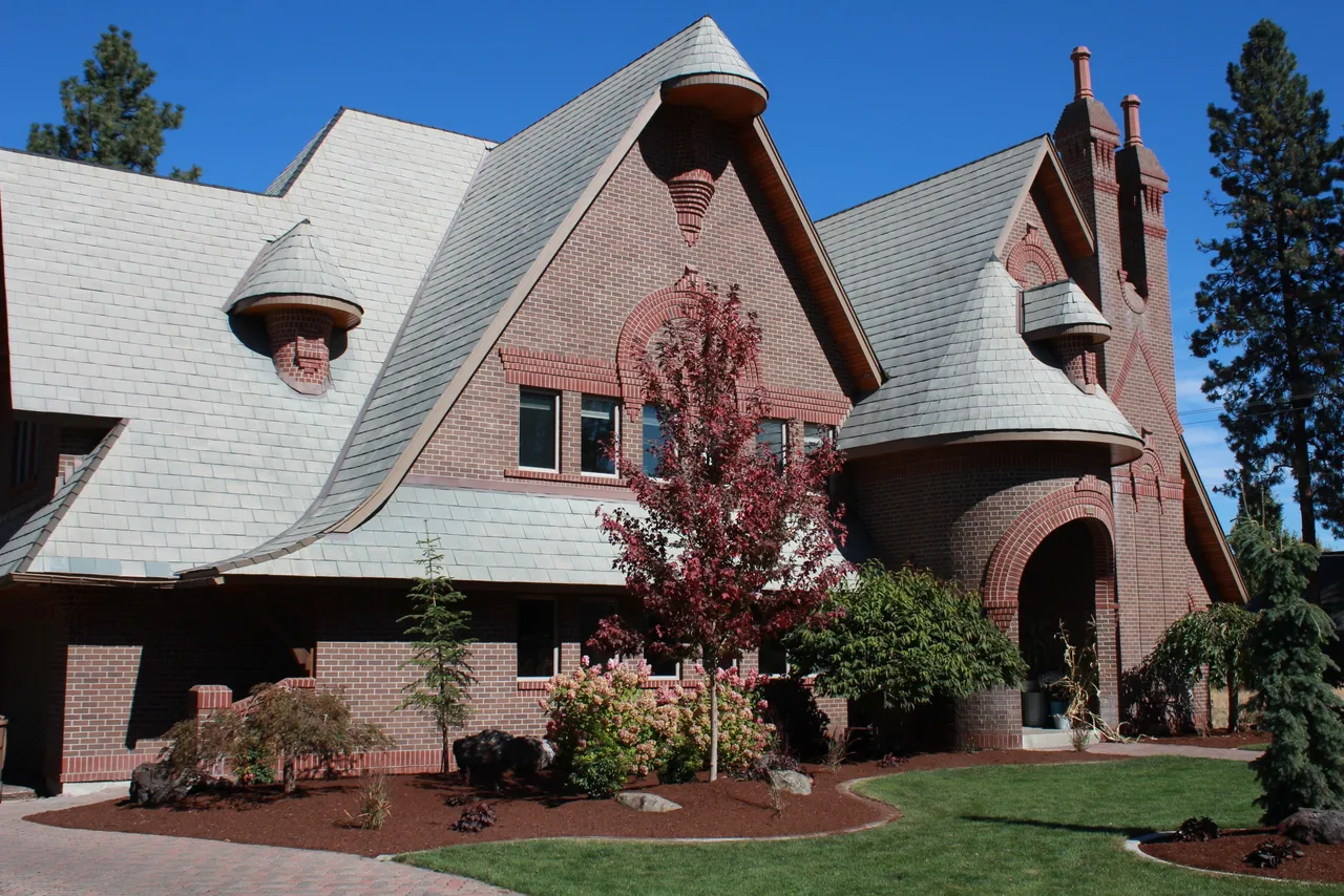 Dark fine bark on property